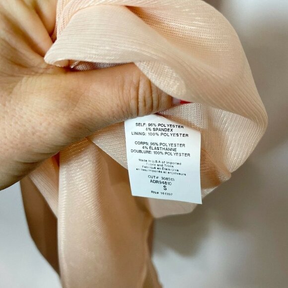 ASTR Womens The Label Shine V-Neck Cross Back Midi Dress Pink Small 3/4 Sleeves - Picture 4 of 7